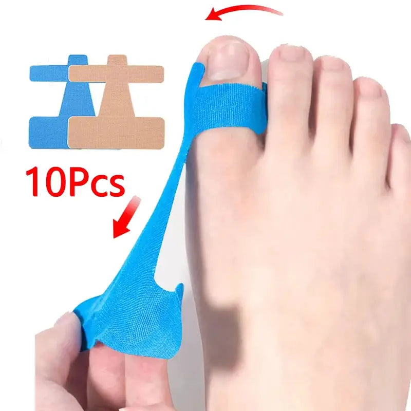 Bunion Corrector Tape | Kinesiology Athletic Tape | Toe Spacer Separator | 10 Pack