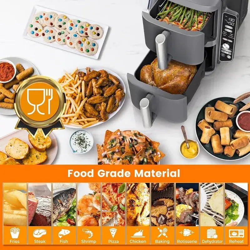 Grill Pan Plates | 2-Piece Set | For Ninja SL201 SL401 SL451 | Double Stack XL