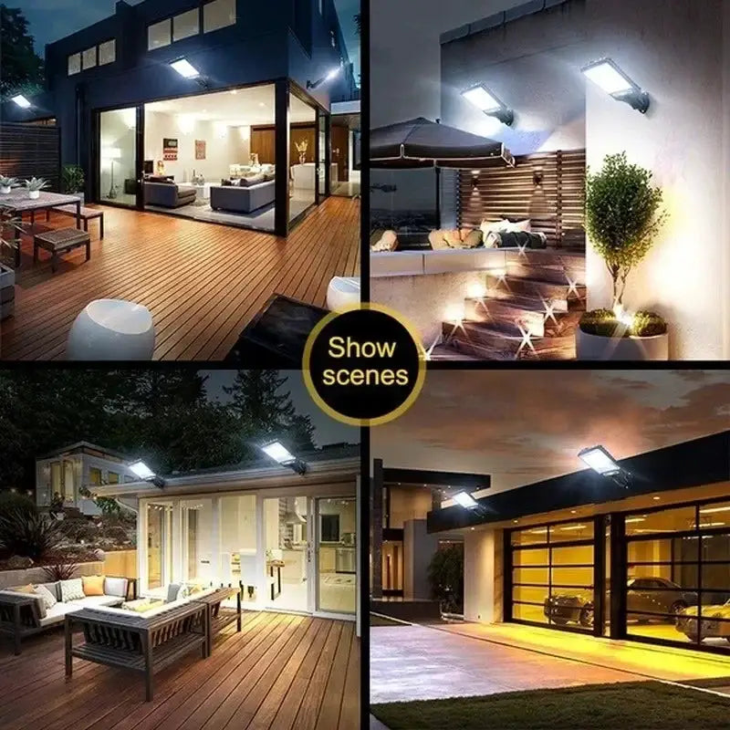 Outdoor Solar Light LED with Human Body Motion Sensor Easy Install Auto On/Off Weatherproof for Pathway Fence Wall Garden from PriceLows™