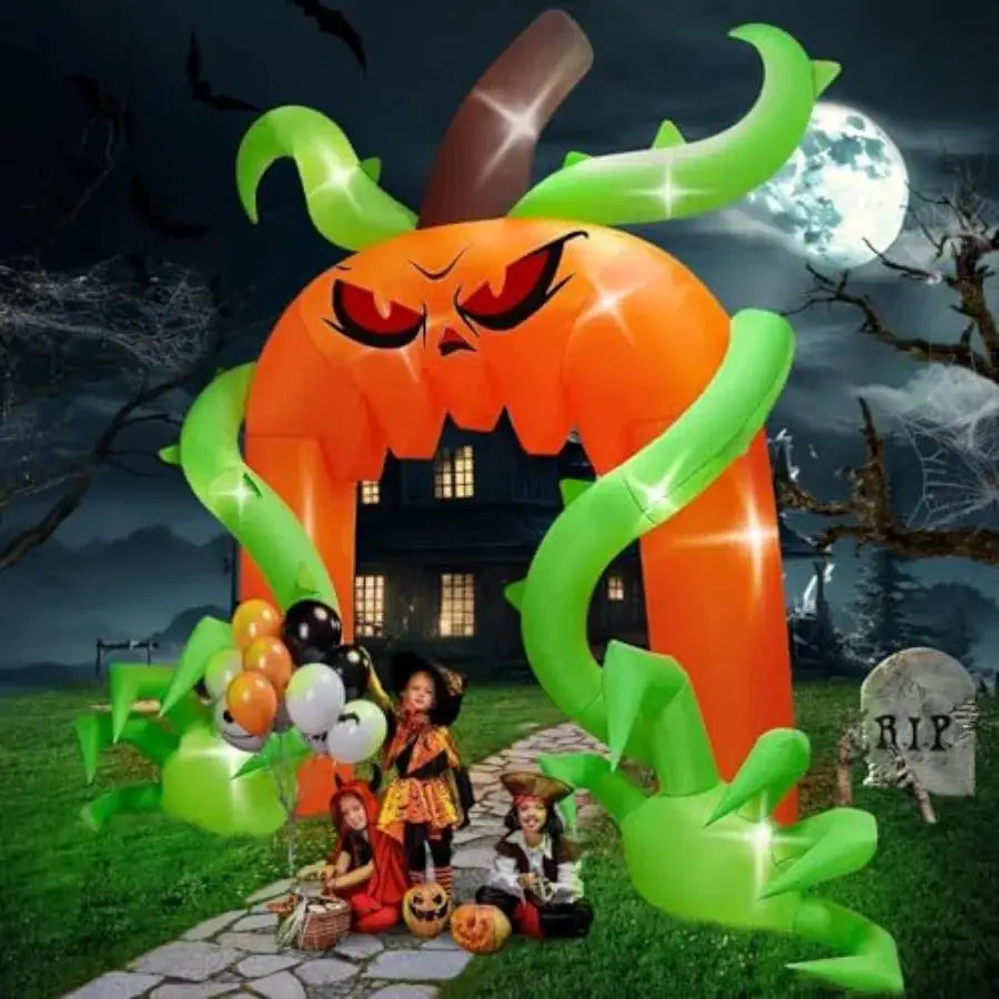 Halloween Archway | 12 Ft Giant Pumpkin | Outdoor | Inflatable Decor