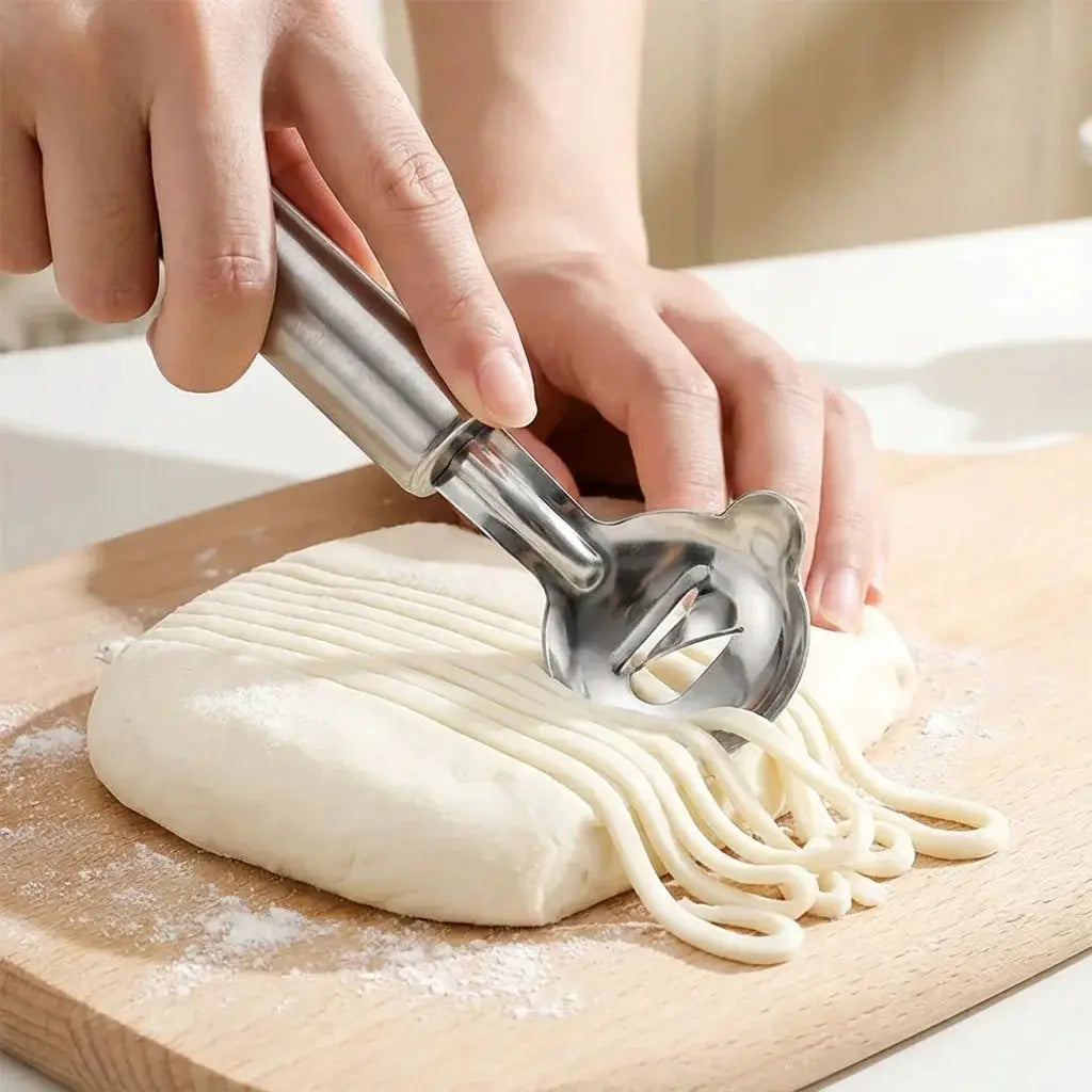Asian Noodle Shaver Tool, 7.36 Inch Stainless Steel, Handheld Design for Dough, Easy to Clean & Hang, Ideal for Ramen or Pasta from PriceLows™