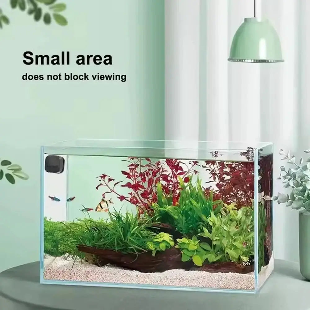 Aquarium Glass Cleaner | Fits Tanks Under 6Mm Thick | Mini Square Design