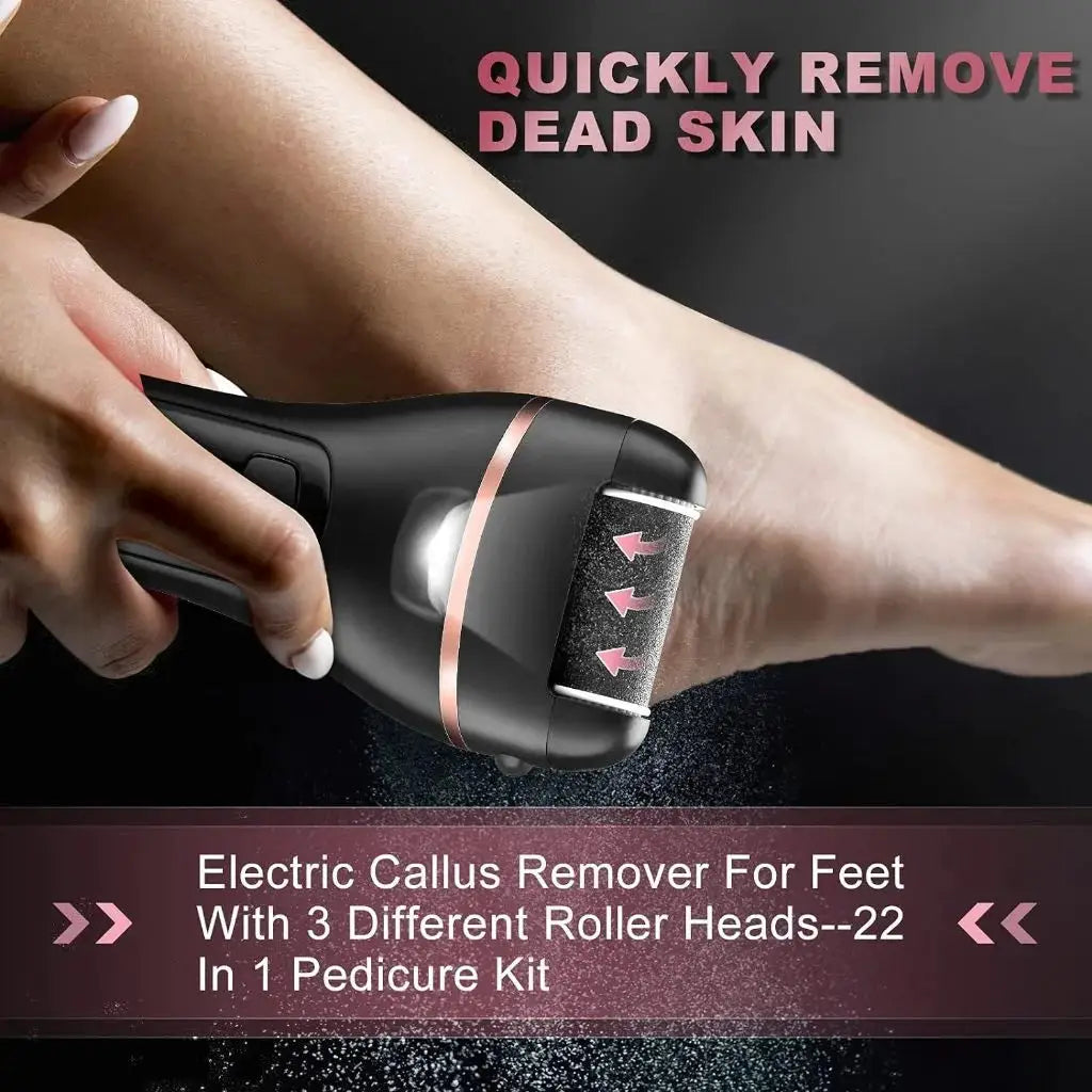 Portable Electric Foot Heel Care Tool Pedicure tool Pedicure Feet Heels Skin Remover Cuticle File Set USB Pedicure For Men Women from PriceLows™