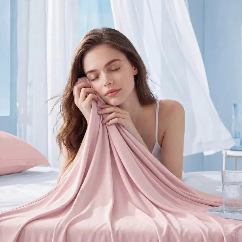 Solid Polyester Bed Sheet | 300 Thread Count | Moisture Absorbing Breathable