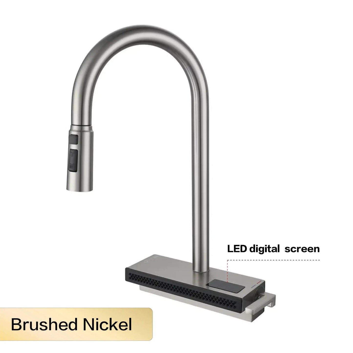 Kitchen Faucet | Gunmetal Brass Finish | Pull Out 2 Modes | 1 Hole Deck Mounted