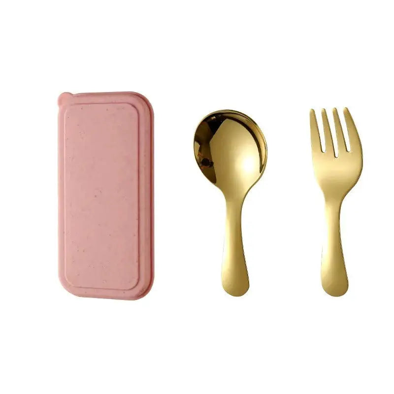 Mini Portable Spoon Fork Tableware Outdoor Camping Stainless Steel Cutlery Set For Lunch Hiking Camp Cooking Supplies from PriceLows™