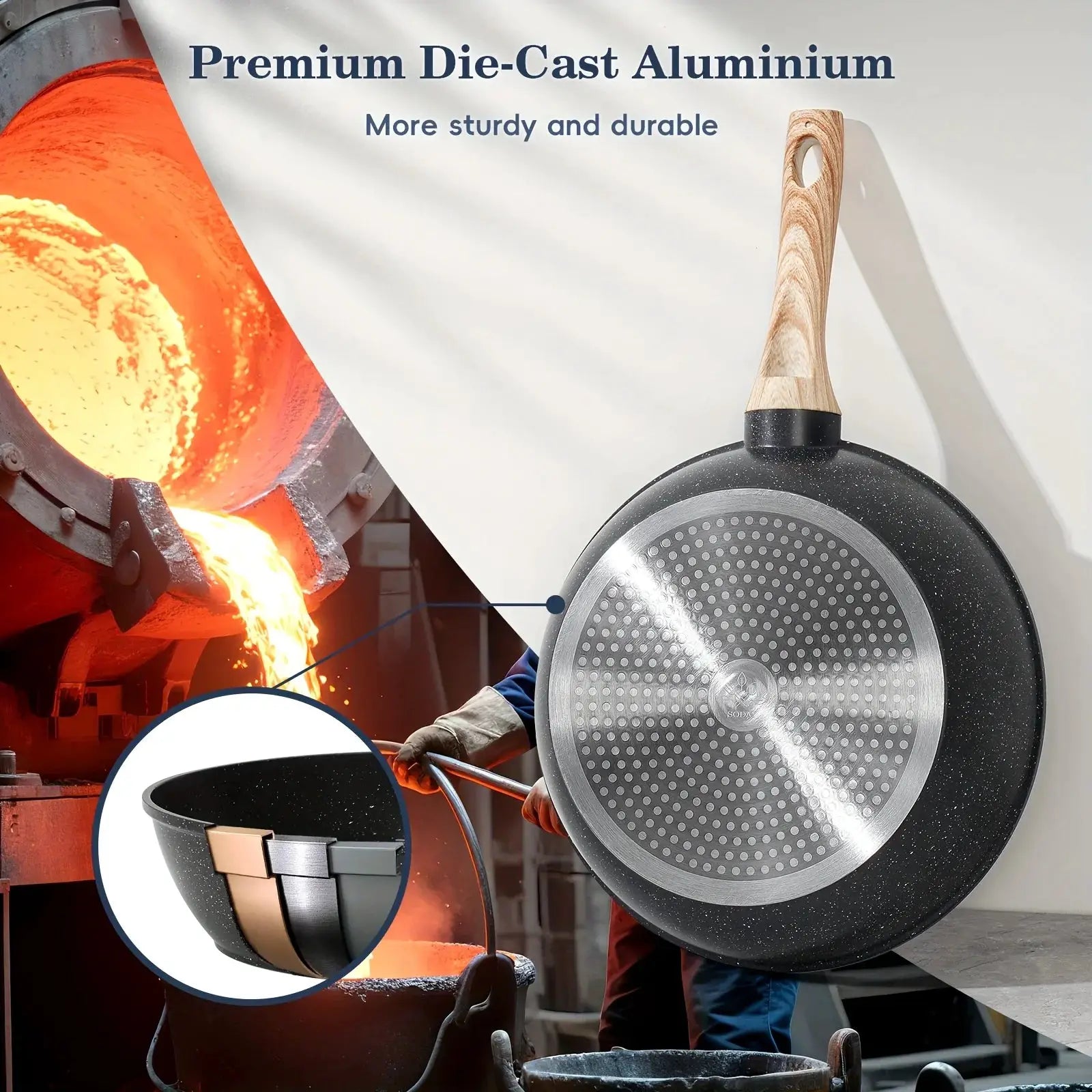 12 Pots And Pans Set Non-stick Cookware Set, Cooking Utensils, Non-stick Pans, Granite Cooking Set Including Frying Pans, Frying from PriceLows™