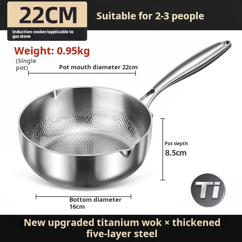 Milk Pot | Pure Titanium | Induction Compatible | Small