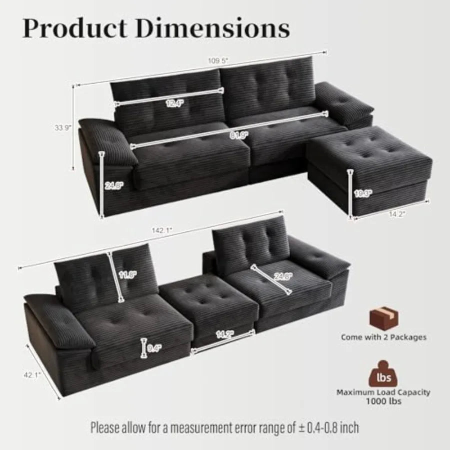 Sofa Bed | Width Up To 2000mm | Plastic Frame Durable Finish