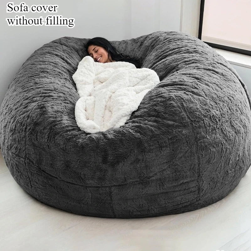 Bean Bag Cover | Arctic Velvet Fabric | Removable And Washable | Single