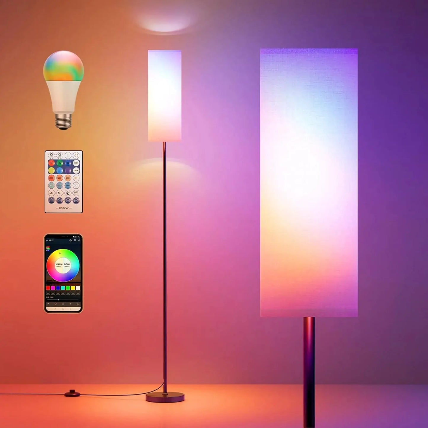 Modern Floor Lamp Modern Floor Lamp Standing Tall Light Foot for Bedroom Living Room Study Room Bedroom Floor Lamp from PriceLows™