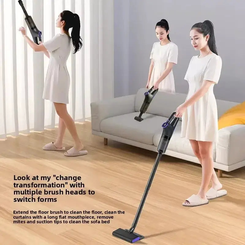 Cordless Vacuum Cleaner | 15000Pa Suction | USB Rechargeable | Dust Box 0.6L