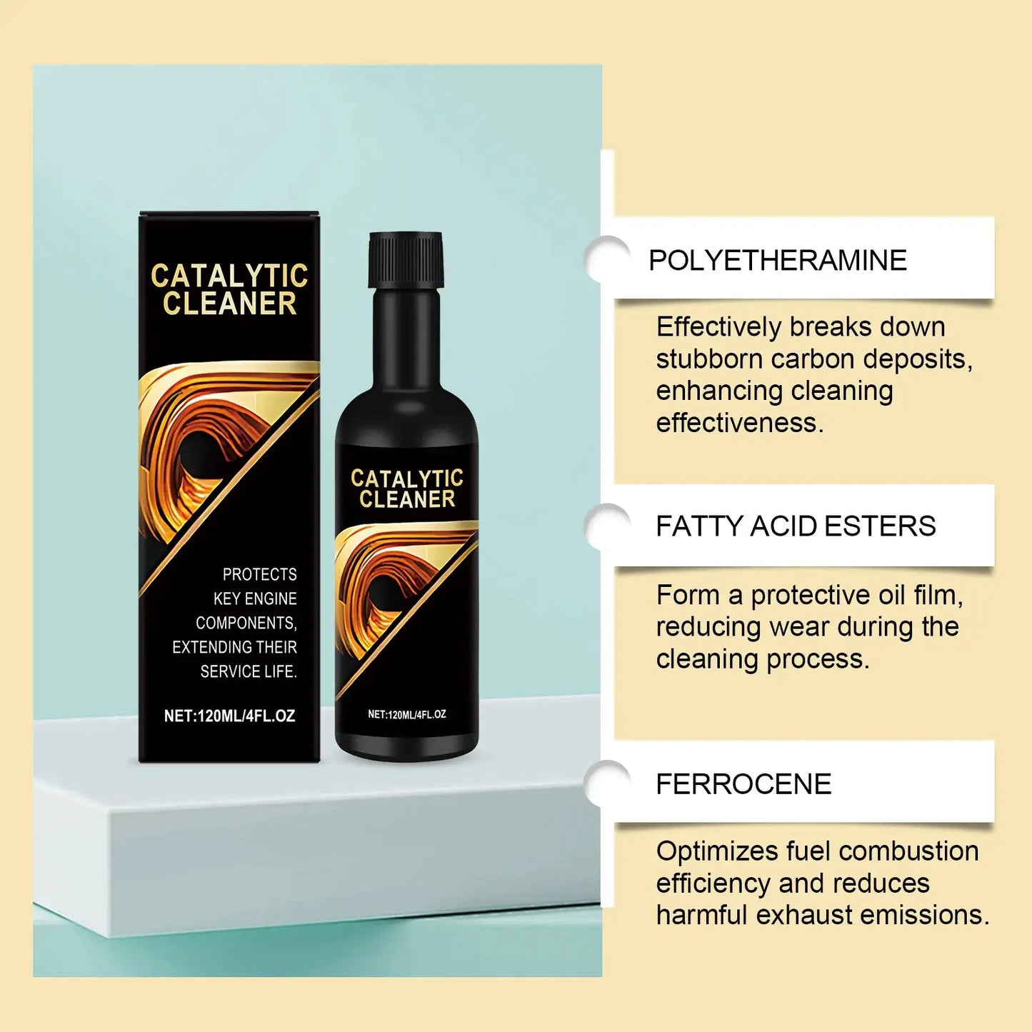 AMZ Car Catalytic Cleaner, Decarbonizing Agent for Gasoline Engine, Daily Automotive Care Supplies from PriceLows™