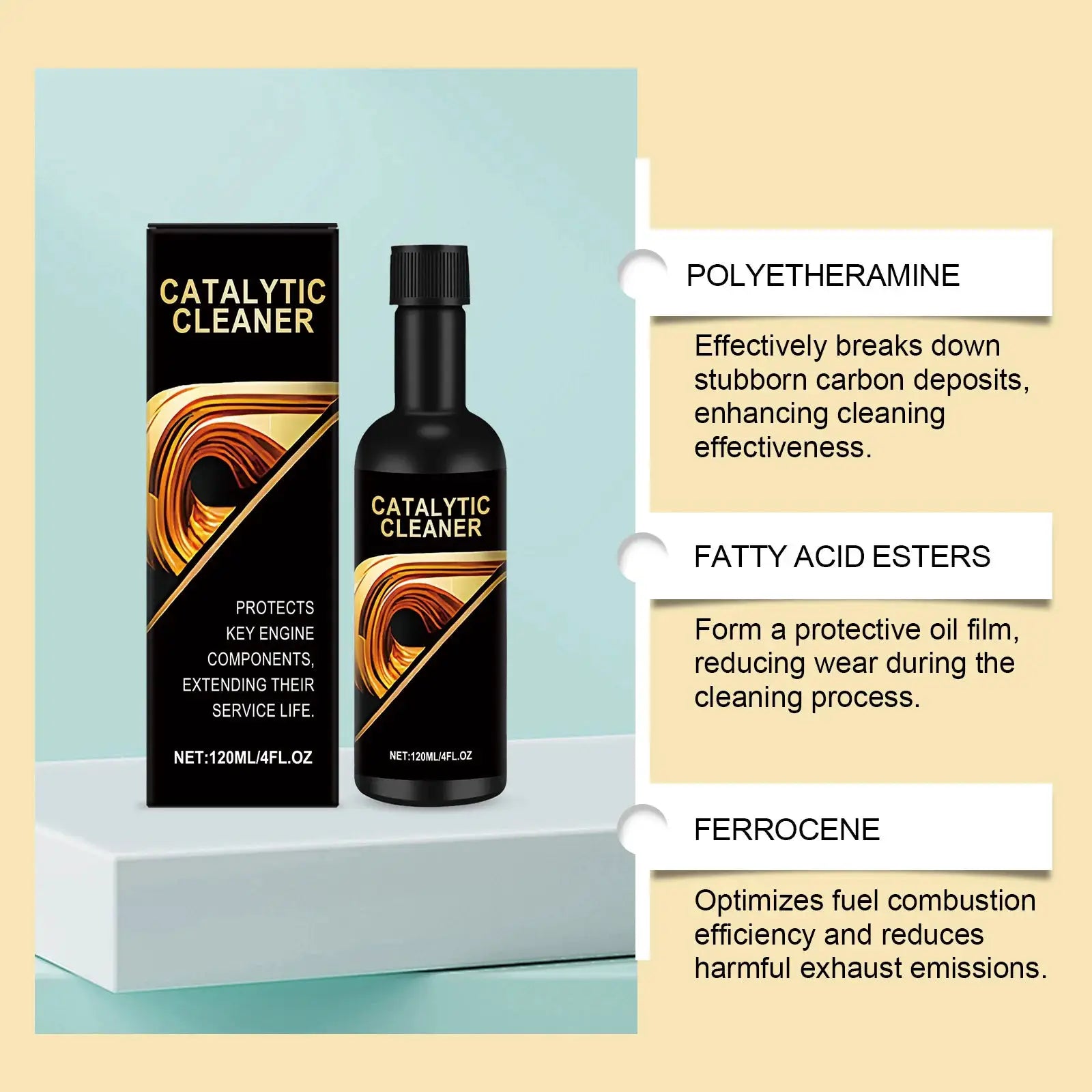 AMZ Car Catalytic Cleaner, Decarbonizing Agent for Gasoline Engine, Daily Automotive Care Supplies from PriceLows™