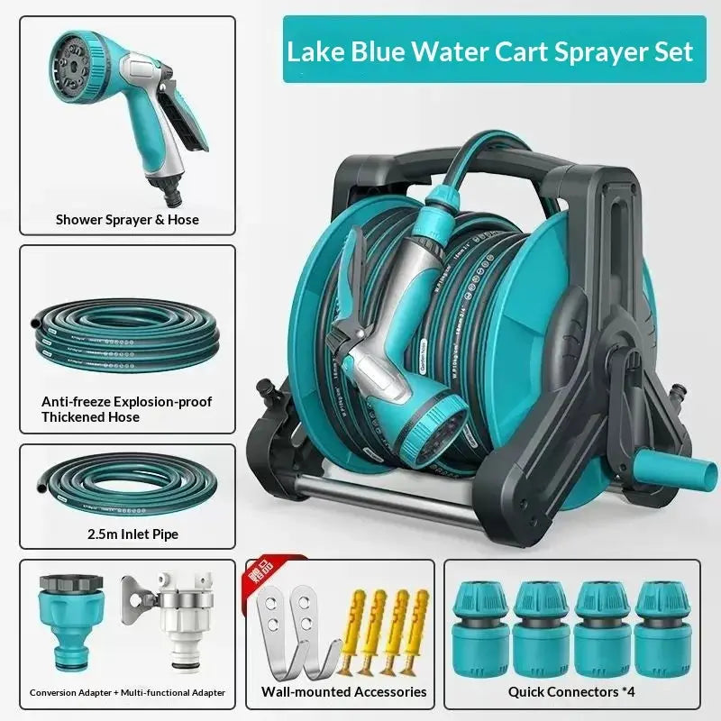 Expandable Garden Hose 50FT Heavy Duty Anti Kink Leakproof High Pressure Brass Connectors Spray Nozzle Lawn Watering Garden Hose from PriceLows™