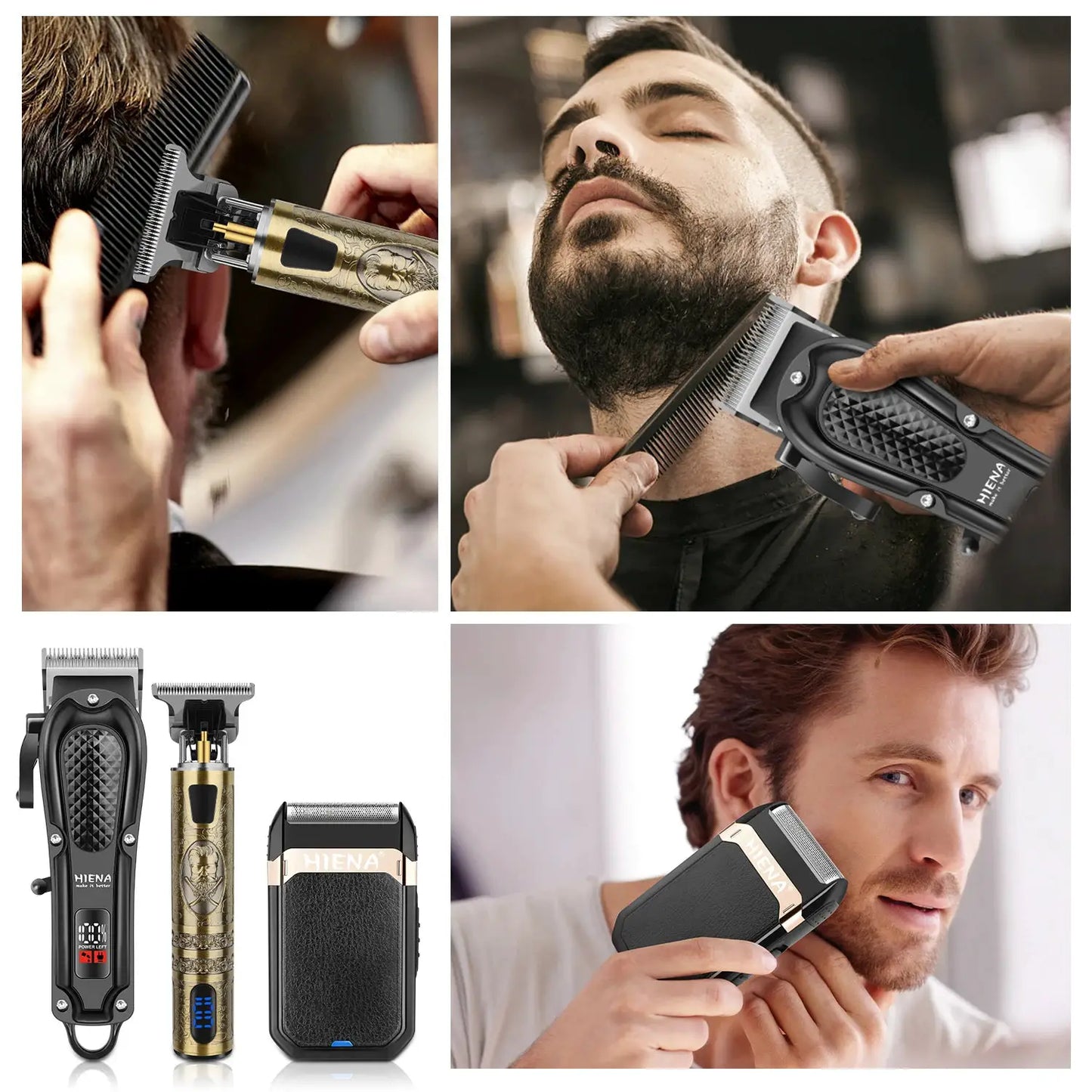 Hair Clipper | Cordless | Stainless Steel Blades | Professional Trimmer Kit