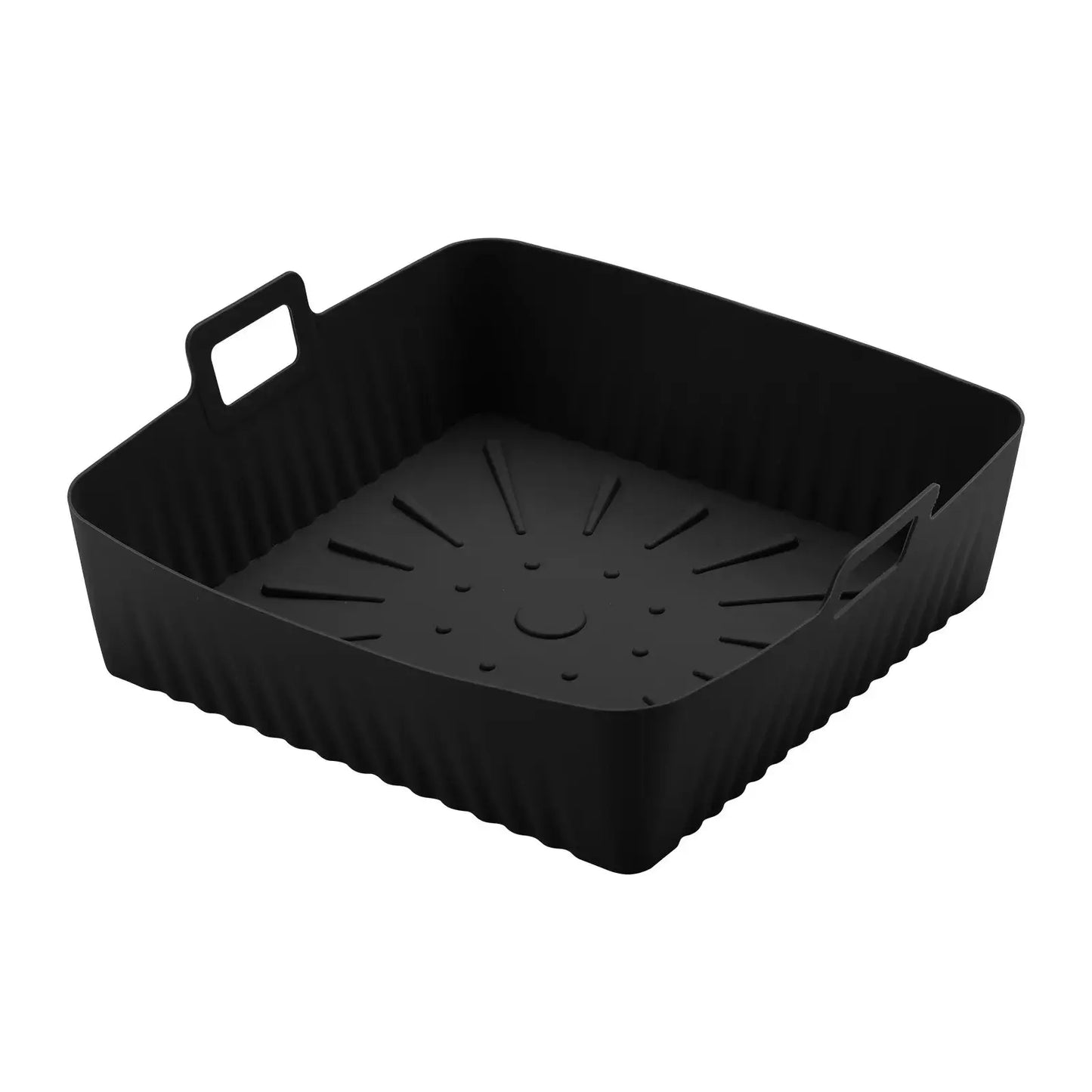 Air Fryer Silicone Basket Liners | 9in XXL | Reusable Molds | Cosori Ninja 6-8QT