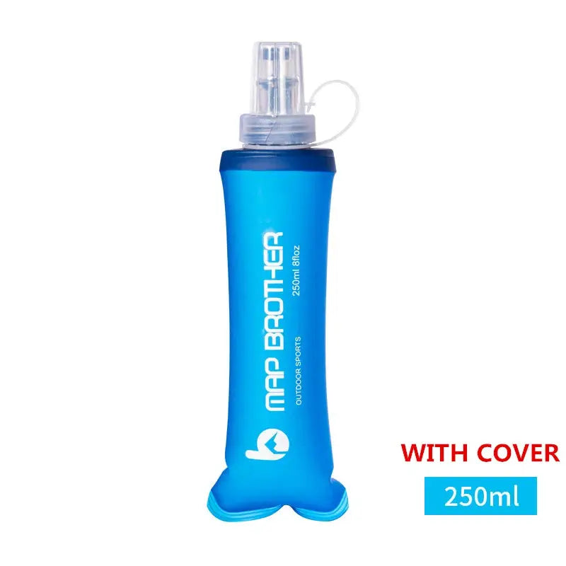 Map Brother 250ml 500ml Soft Flask Folding Collapsible Water Bottle TPU Free for Off Road Running Hydration Pack Waist Bag Vest from PriceLows™