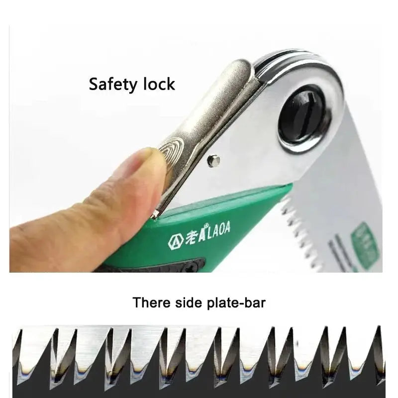 LAOA Sk5 Steel Pruning Saw | Ratchet Action | 14-25cm Blade