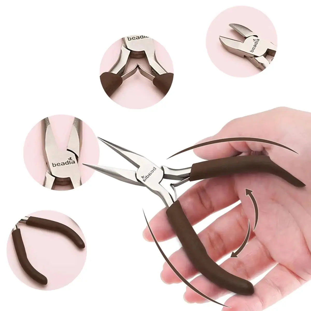 Carbon Steel Mini Pliers | Fine Tip Precision | DIY Beading Tool