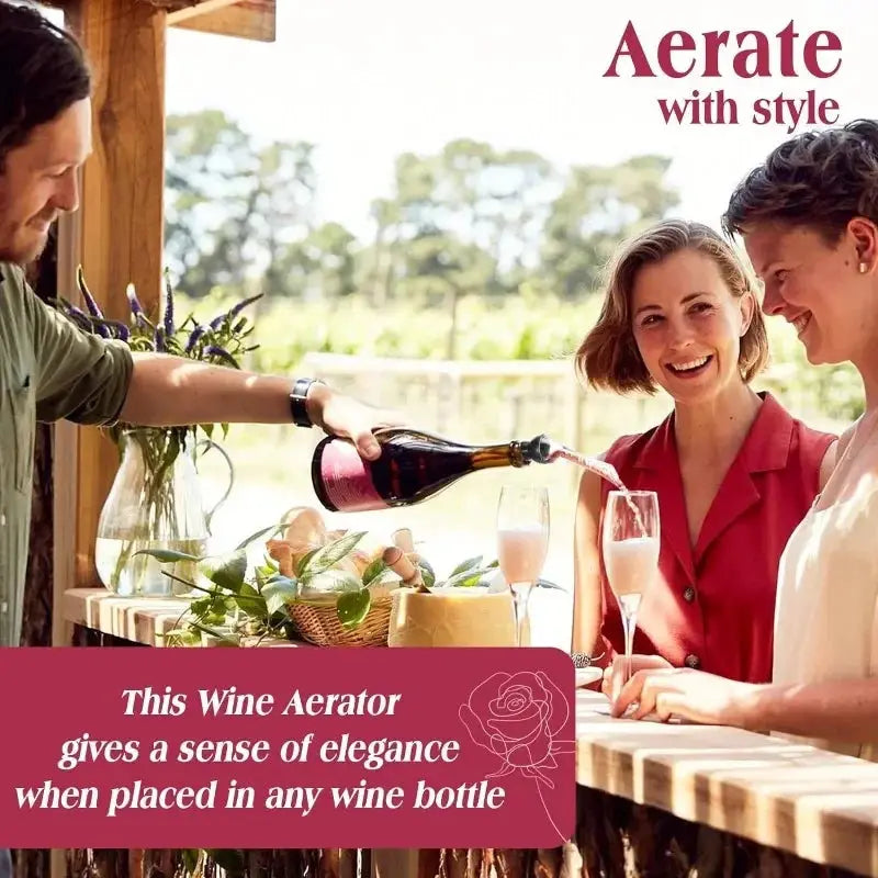 Wine Aerator Pourer Spout Premium Wine Decanter Professional Wine Pourer Wine Accessories Gifts for Wine Lovers from PriceLows™