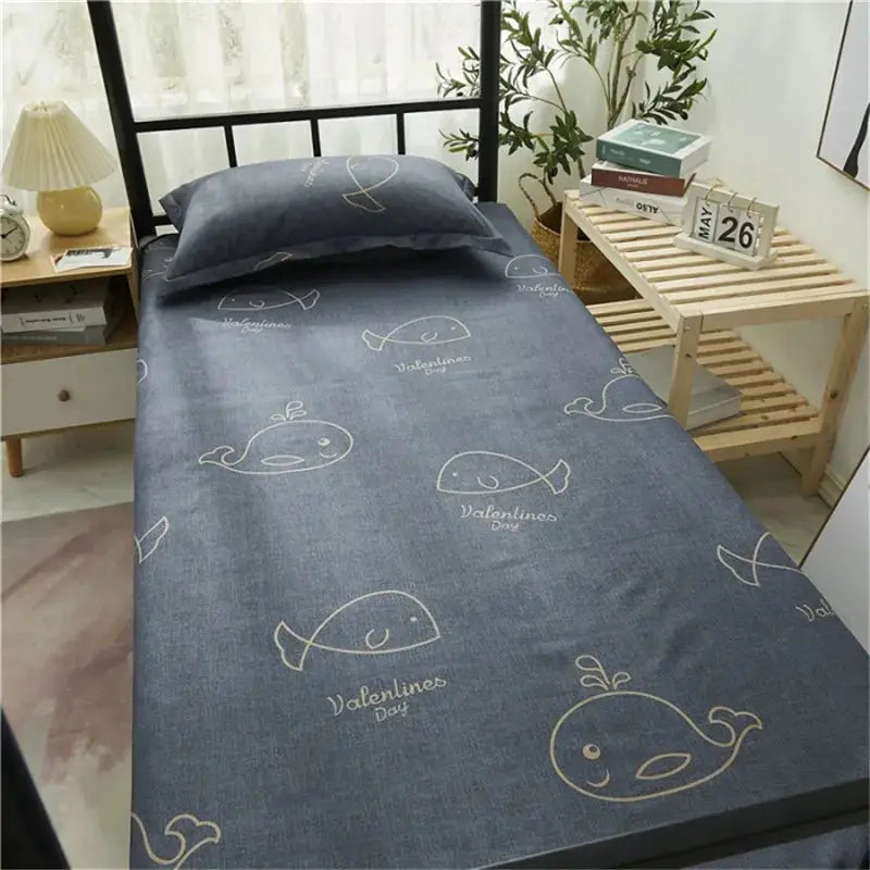 160x230cm Bed Top Sheet For Single,Modern Soft Polyester Flat Sheet,Home Bed Linens,Kids Adult Student Dormitory Man Bedspread from PriceLows™