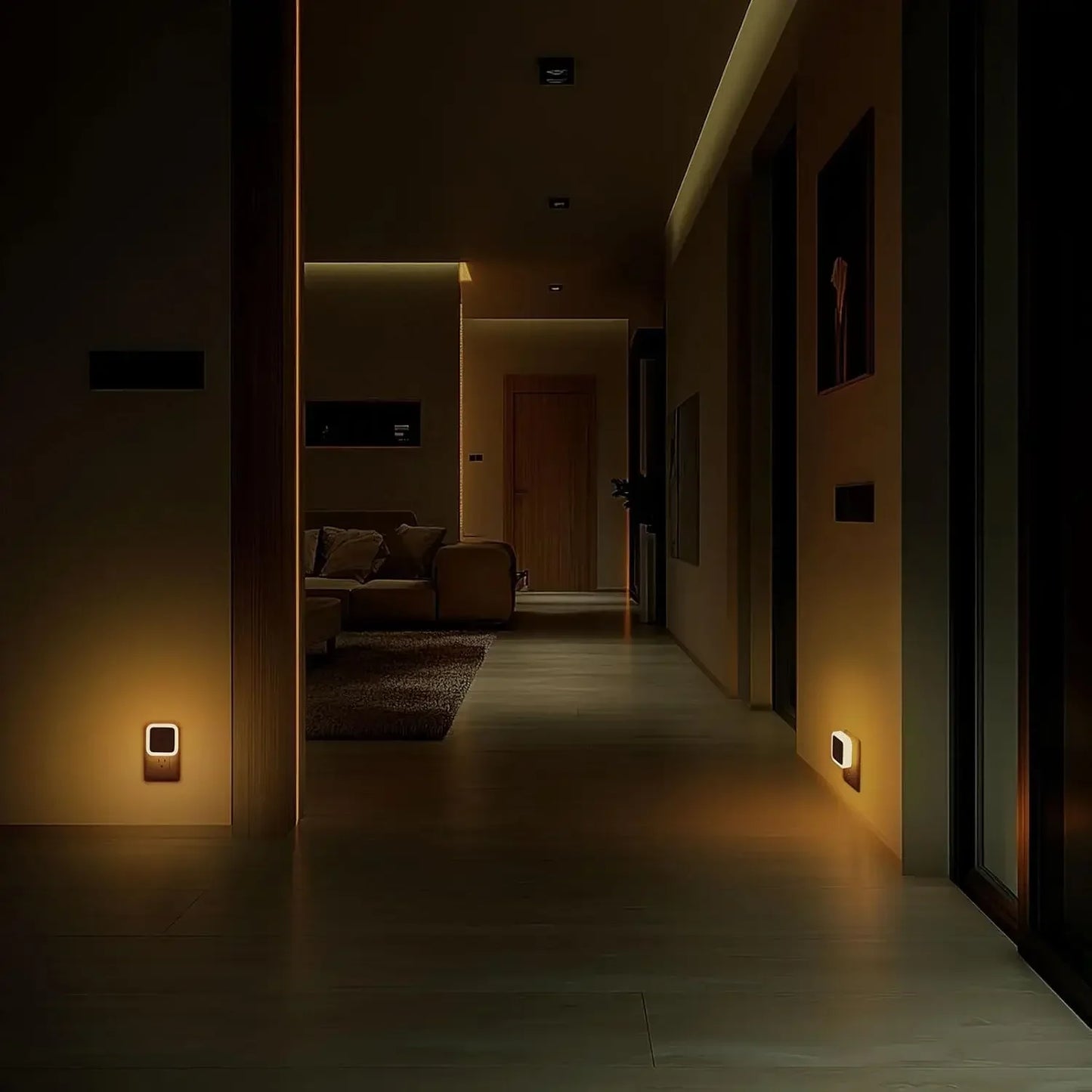 LED Night Light | Plug-In Wall | Dark Sensor Auto | 1-8 Pack