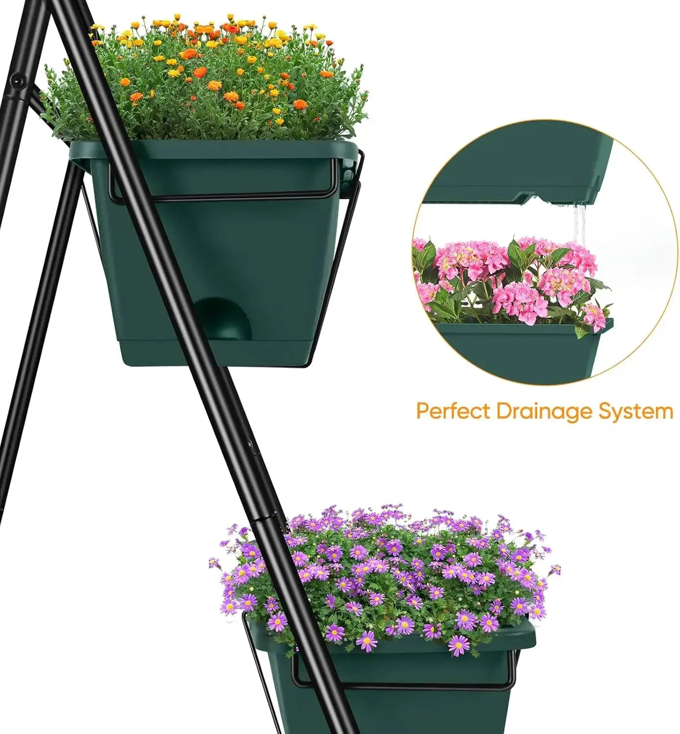 Vertical Raised Garden Bed 3 Tier Garden Planter Standing Planter Box Herb Garden Planter Outdoor and Indoor for Vegetab from PriceLows™