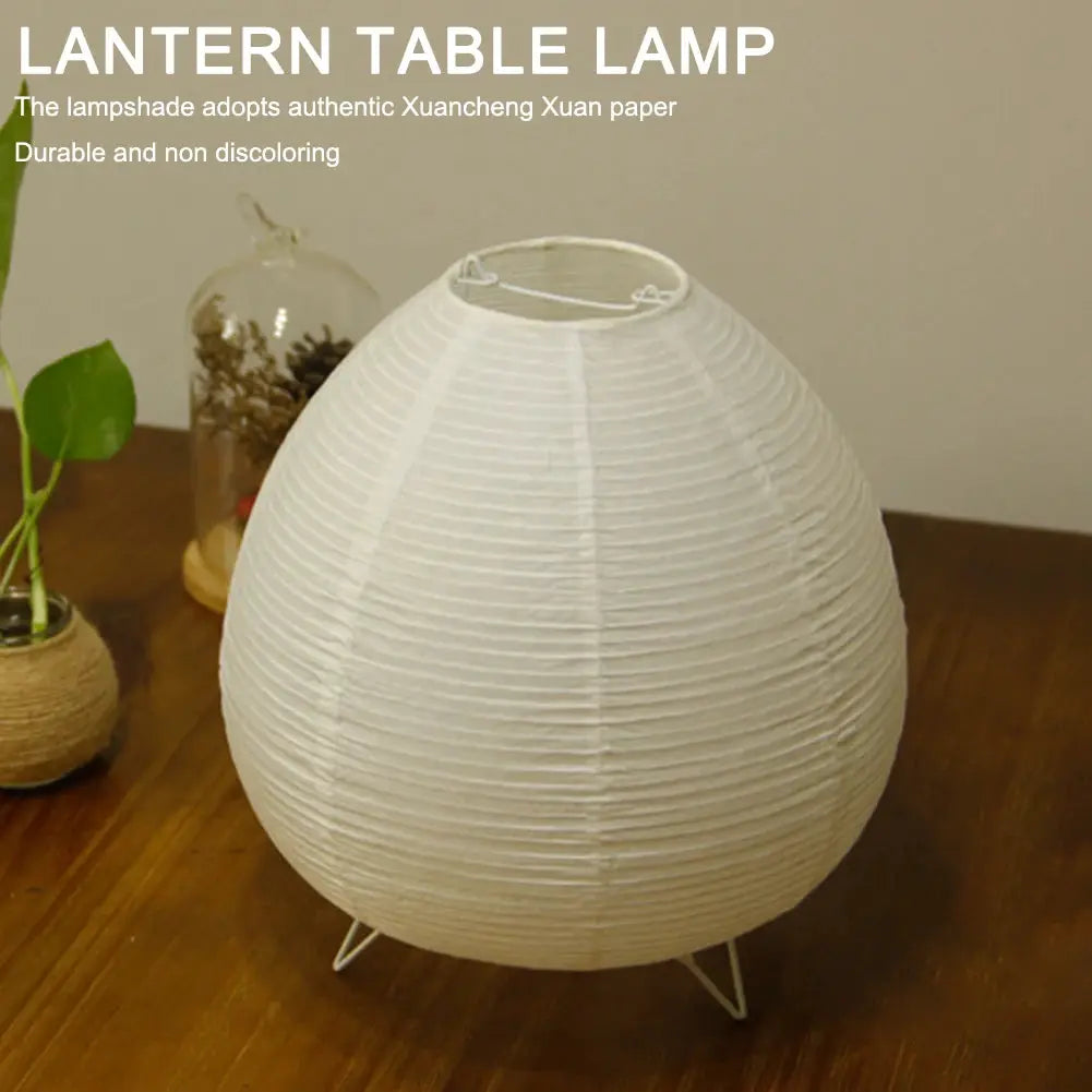 Bedside Study Table Lamp Rice Paper Desktop Decorative Lantern Light Handmade Simple LED Lighting Lamp for Living Room Bedroom from PriceLows™