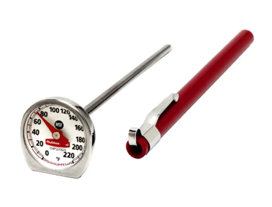 Meat Thermometer | Pocket Size | Dishwasher Safe | Red from PriceLows™