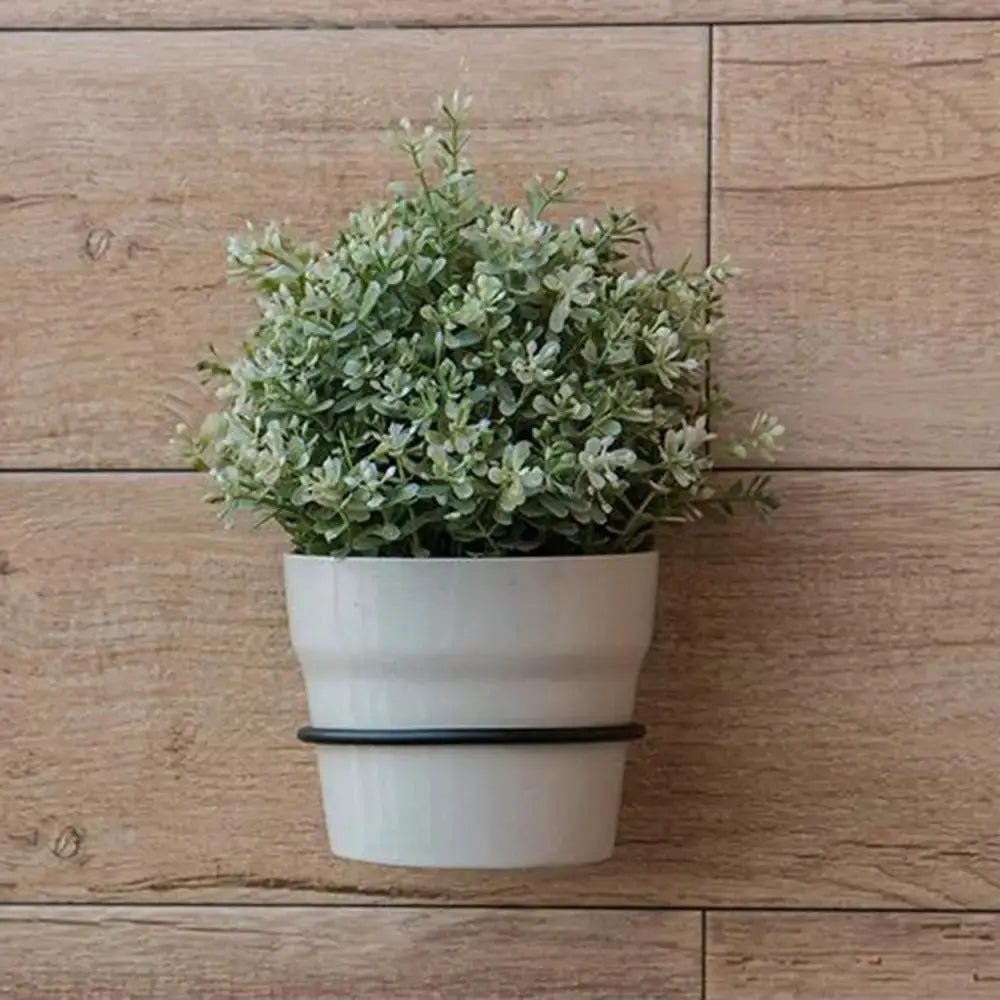 Metal Flower Pot Holder Ring Railing Wall Mounting Planter Pot Stand Stylish Sturdy Planter Rack For Office Outdoor Decor from PriceLows™