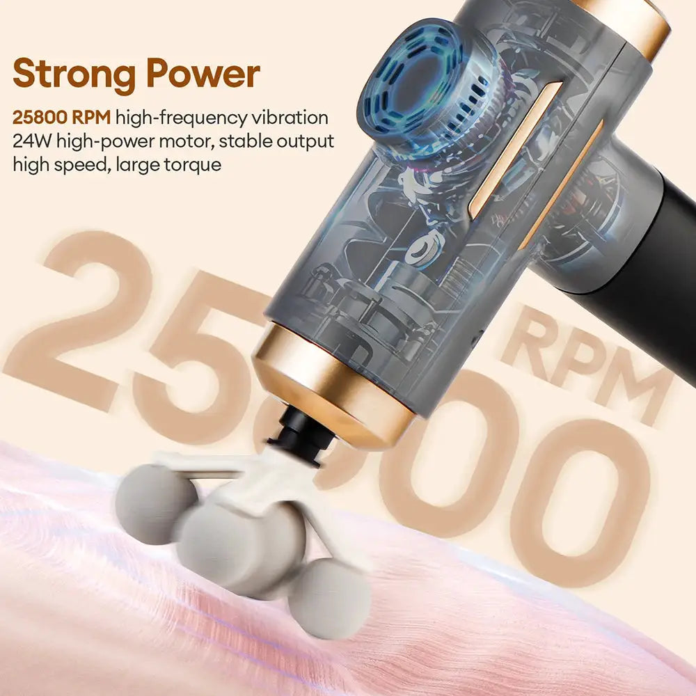 Massage Gun | 11-In-1 Electric Massager | 99 Levels | Whole Body Massager