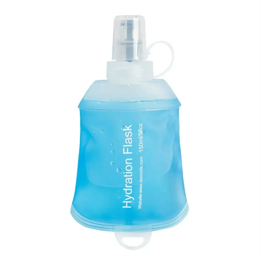 Hiking TPU Folding Water Bottle Water Bag Blue Collapsible Water Bottle Soft Flask Sport Water Bottle 500ML 250ML 150ML from PriceLows™
