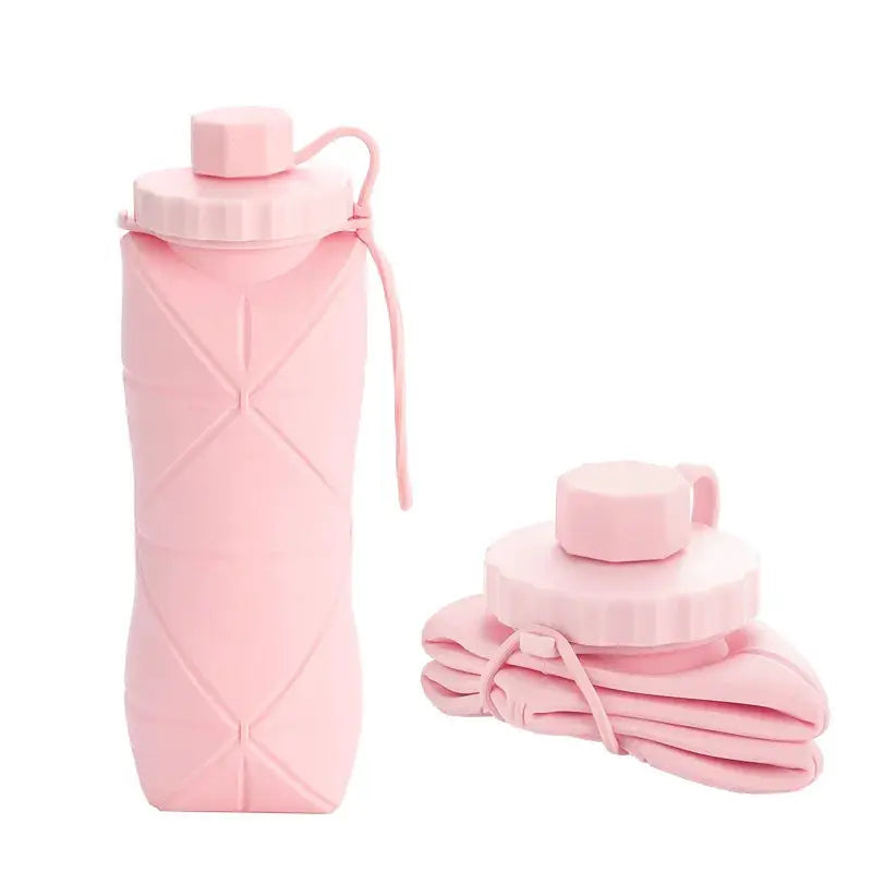 Food-grade Silicone Foldable Water Cup Large Capacity Portable for Outdoor Travel & Sports Heat-resistant Creative Collapsib from PriceLows™