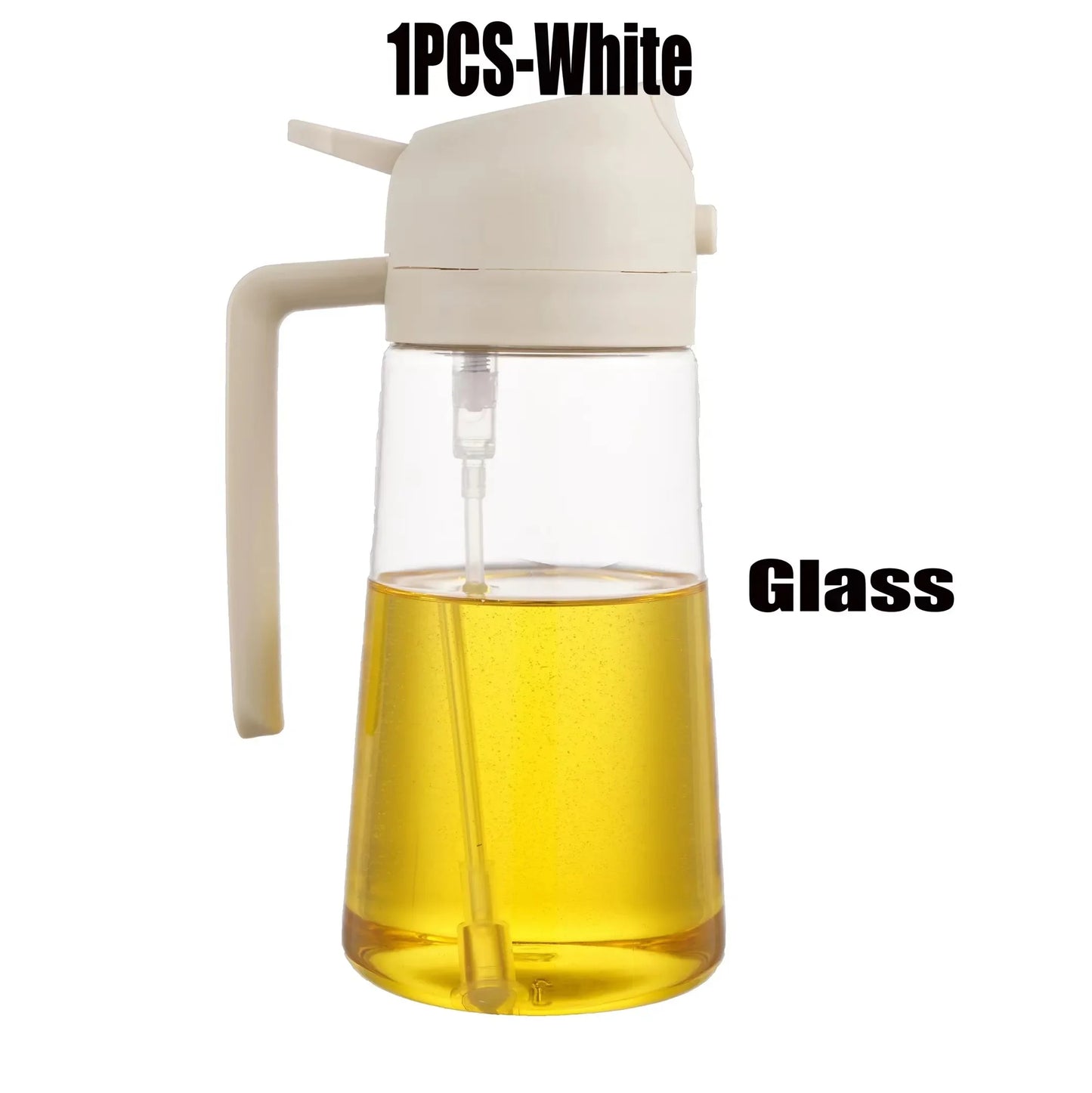 Oil Sprayer | Glass Oil Bottle | 2In1 Design | BBQ And Air Fryer