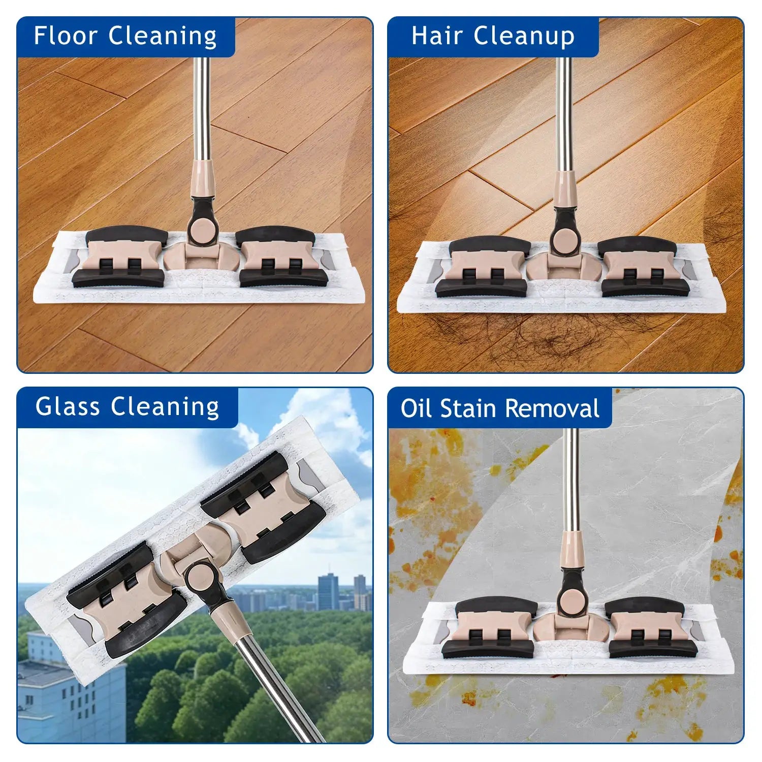 JINYUDOME Disposable Electrostatic Dust Mop Pads 9.8x16.5in High-Efficiency Swiffer Wet/Dry Mop Floor Cleaning Cloth for Home from PriceLows™