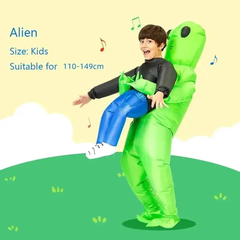 Alien Inflatable Costume | Green Color | Kids Size