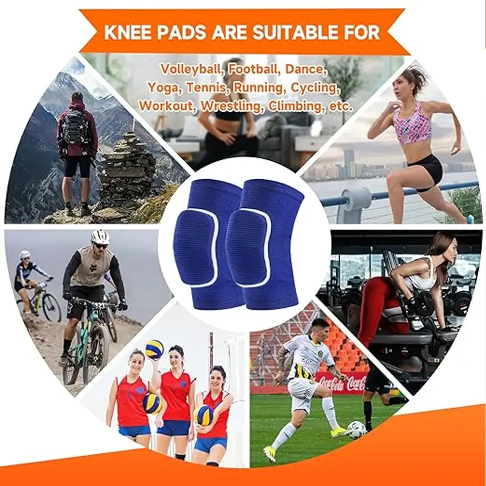 Knee Support Brace | Shock-Absorbing | Breathable Knit | Men Women Kids