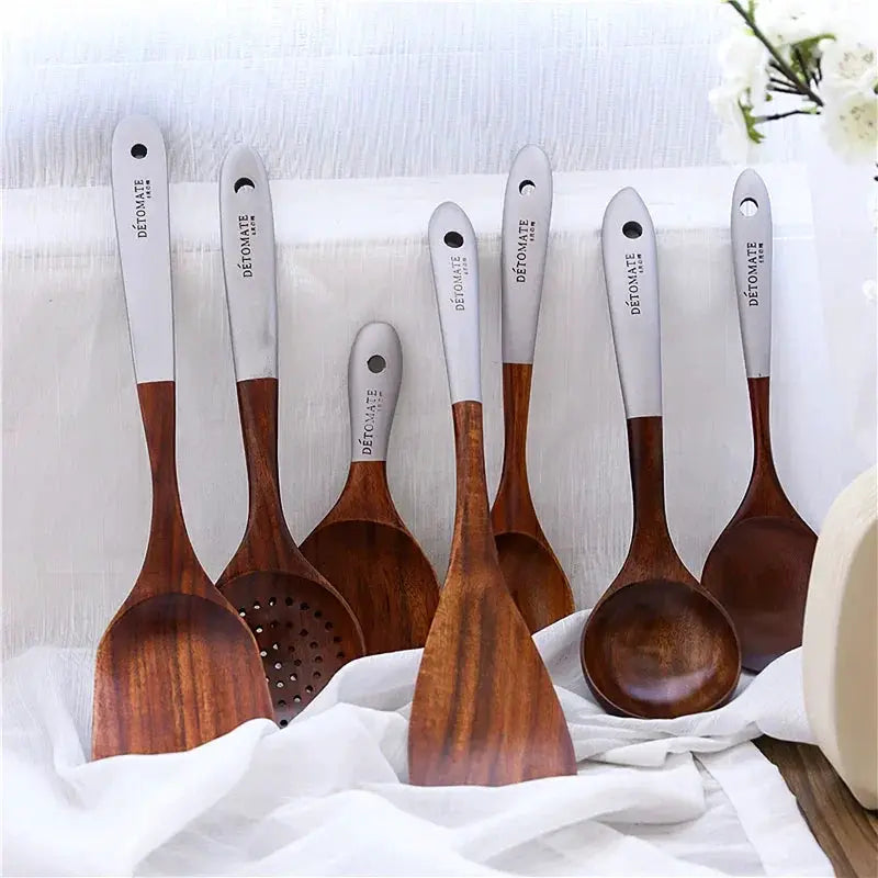Wooden Cooking Utensil Set | Premium Teak | Eco Friendly | Standard