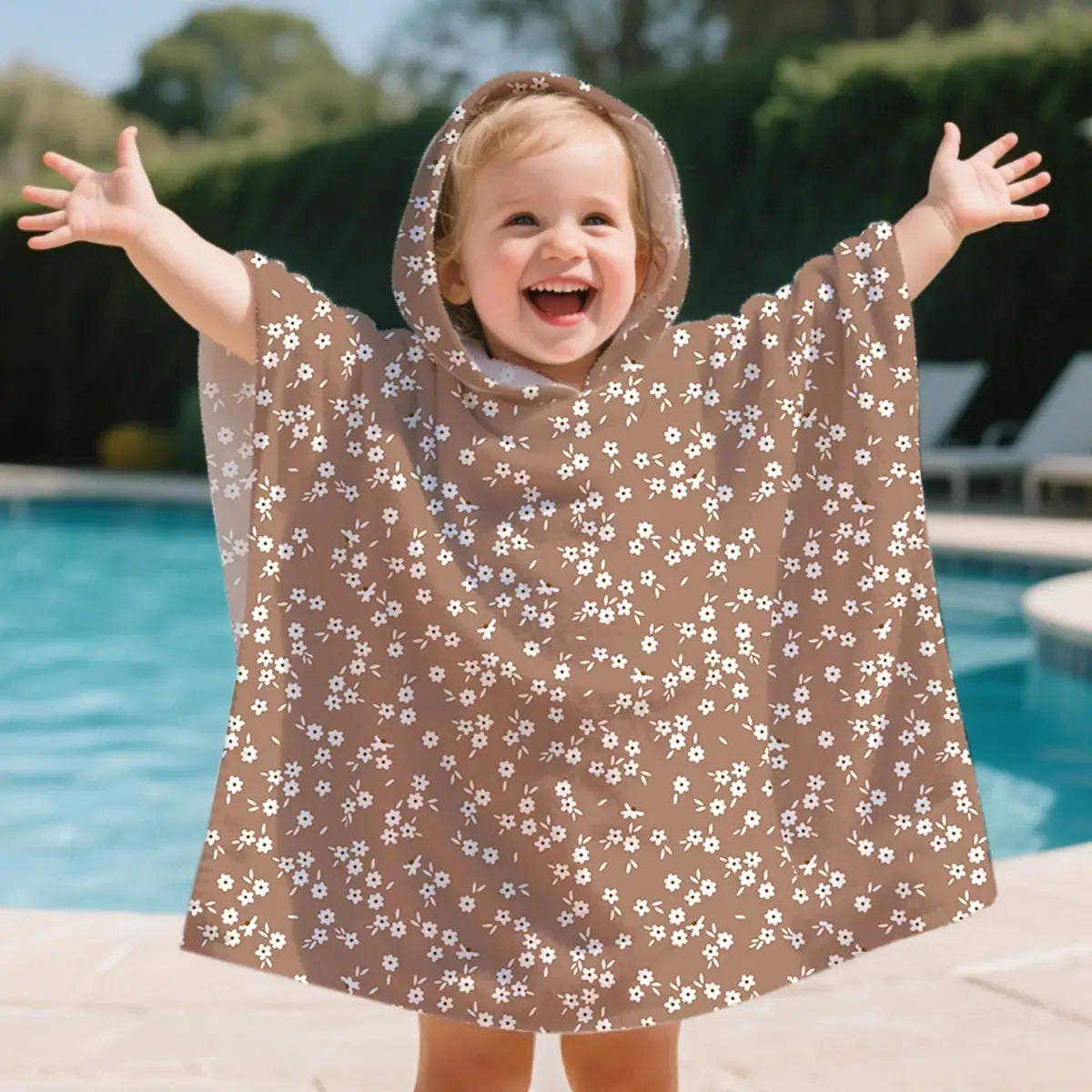 Kids Hooded Towel | Soft Polyester | Large Size | Cartoon Print