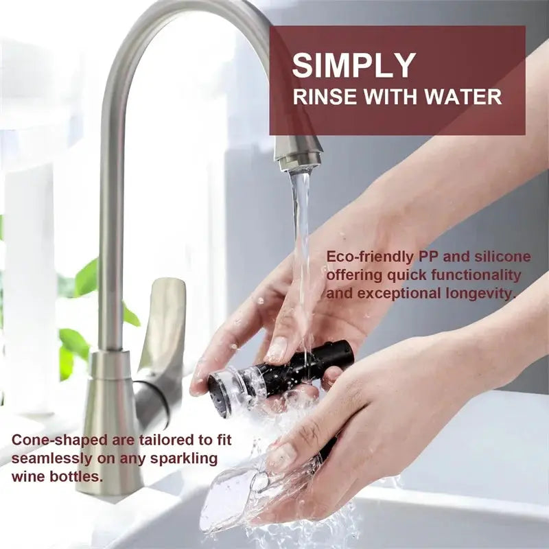 Wine Aerator Pourer Spout and Wine Stopper Vacuum Pump, Wine Decanter with Aerator Improved Flavor Enhanced Bouquet Bubbles from PriceLows™
