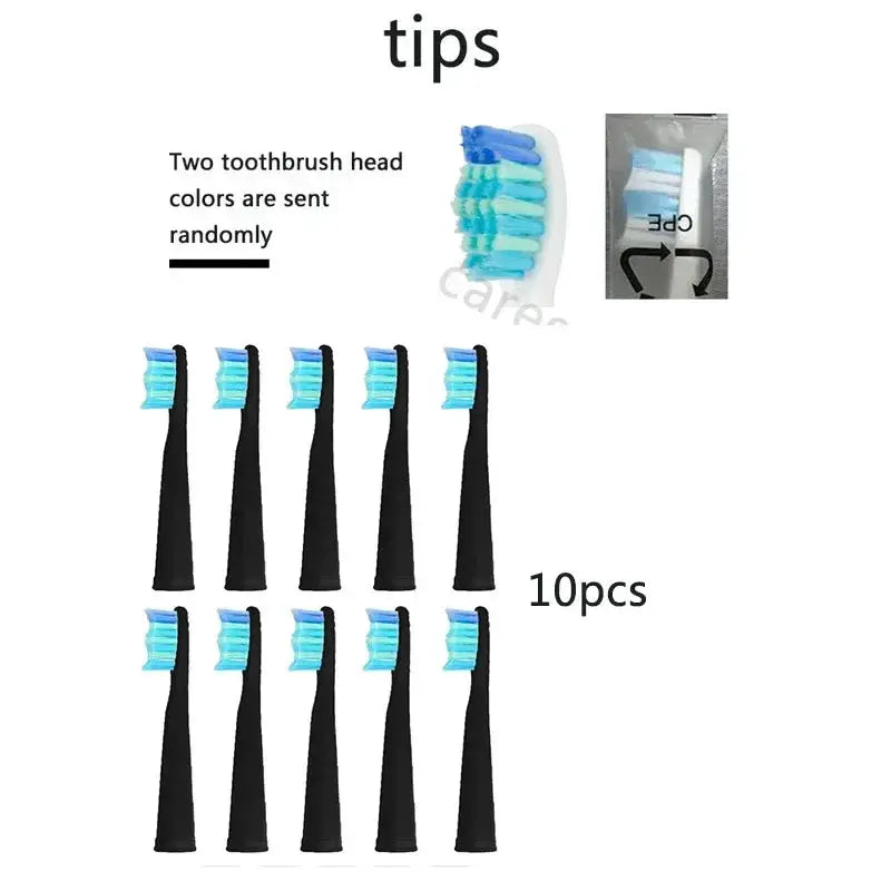 10pcs Electric Replacement Brush Heads Sonic Toothbrush Hygiene Care 899 Set heads for Seago SG910 SG507 SG958 SG515 SG949 SG575 from PriceLows™