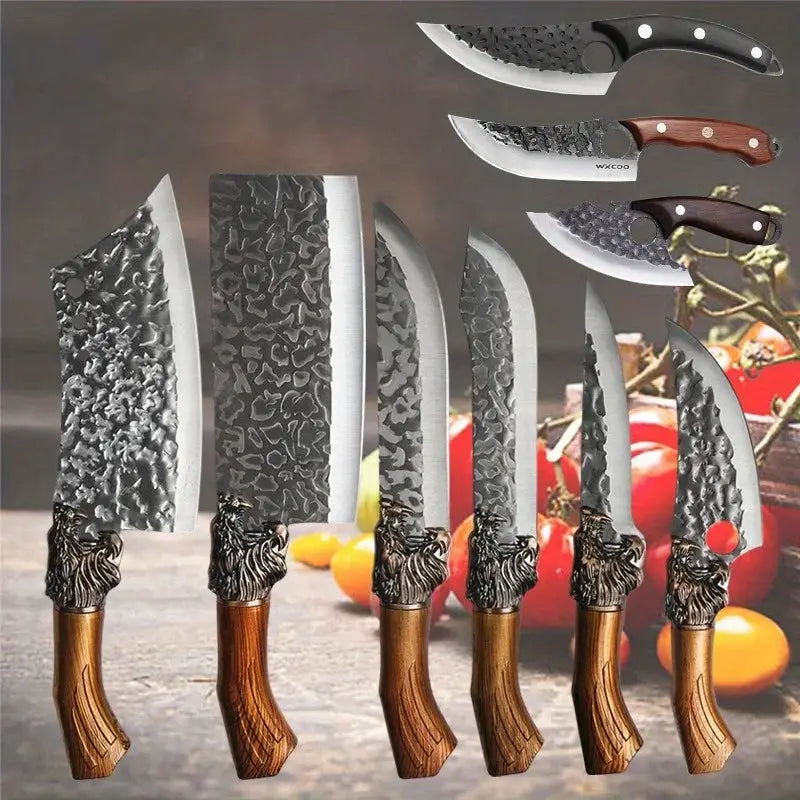 1-10PCS Stainless Steel Boning Knife Professional Kitchen Chef Butcher Utility Meat Cleaver Cooking Knife Household Tools from PriceLows™