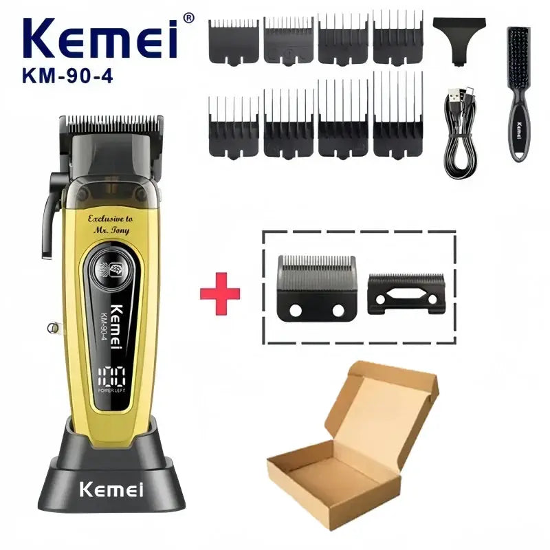 Kemei Cordless Hair Clipper | Brushless Motor | 90Min Battery Unisex