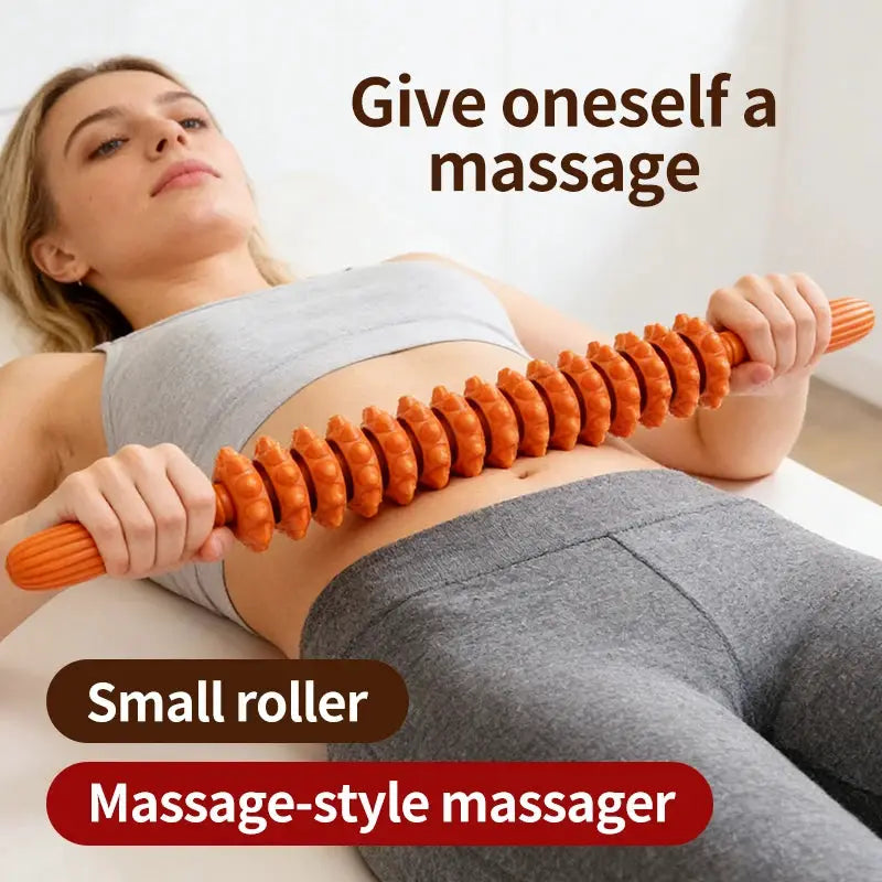 Handheld Rolling Massage Stick | ABS TPR | Back Abdomen Relief