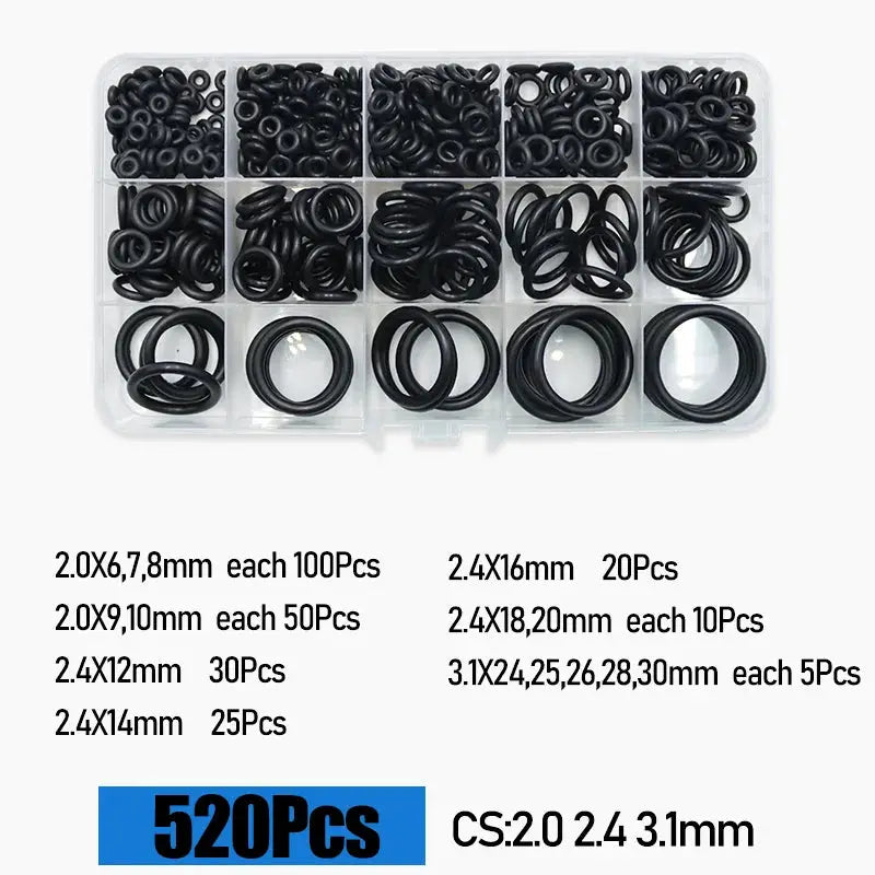 O Ring CS 1.0 1.5 to 4.0mm Sealing Washer Nitrile Rubber O-ring Faucet Plumbing Gaskets Oil Resistant High Temperature Oring Kit from PriceLows™