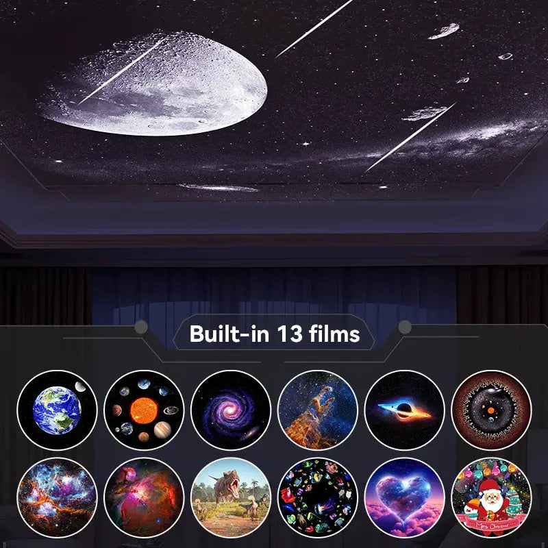 Newest Meteor 13 in 1 Ultra Clear Galaxy Projector Ultra Clear Night Light Lamp Rotary Space Ball Planetarium Projector Lights from PriceLows™