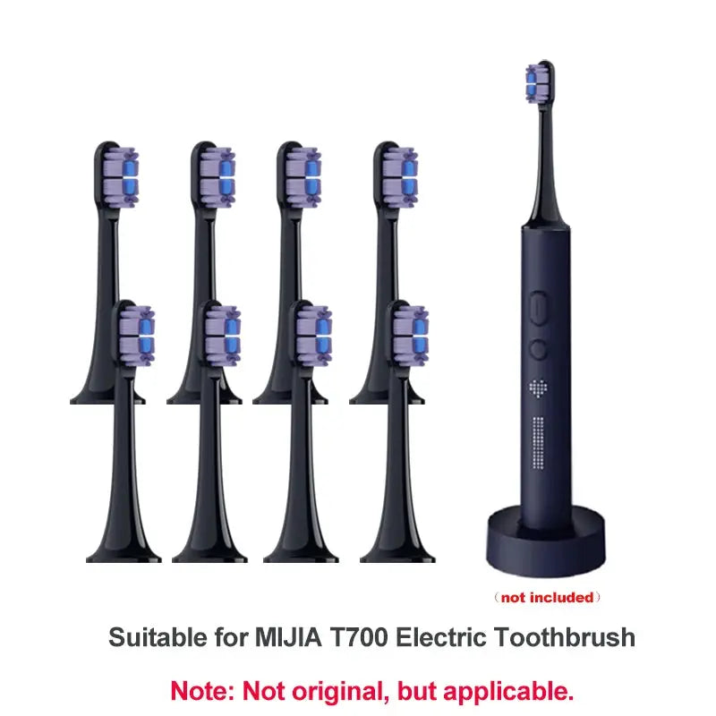 4/8PCS Replacement Brush Heads For XIAOMI MIJIA T700 Sonic Electric Toothbrush Dupont Bristle with Caps Sealed Pack from PriceLows™