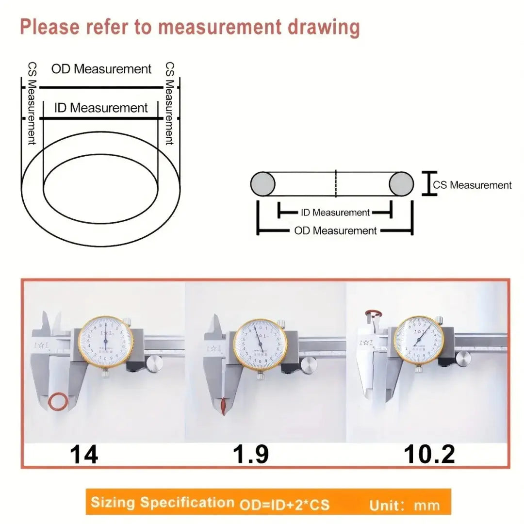 351Pcs Silicone O-Ring Seal Set, Heat Resistant & Oil Resistant O-Ring Combo Pack for Automotive Repair and Water Pipe Sealing from PriceLows™