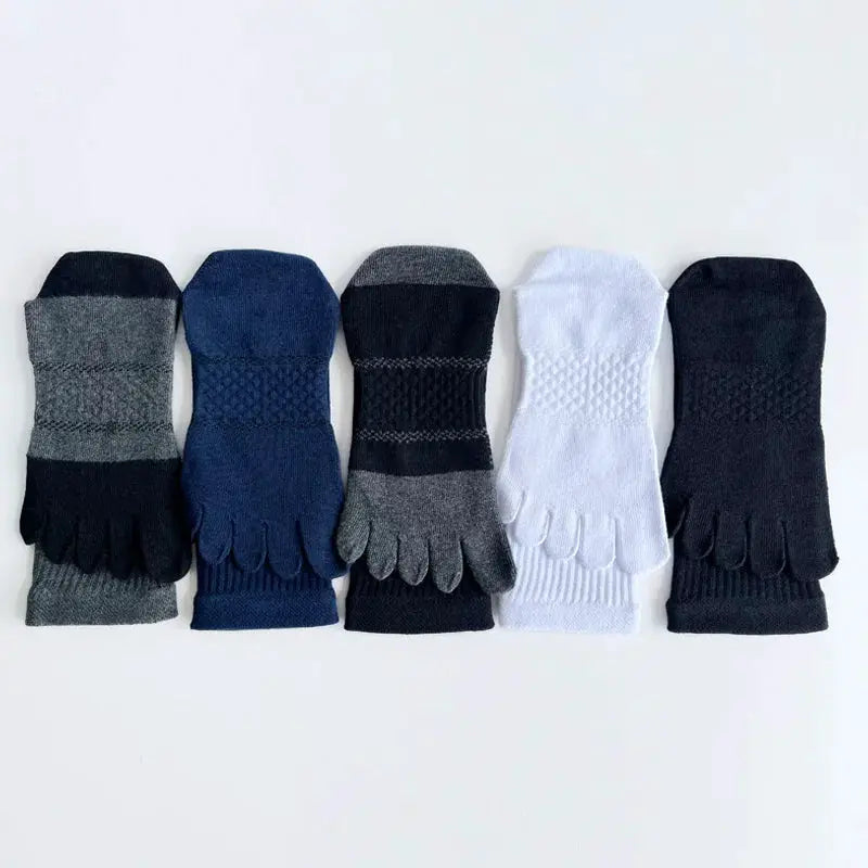 Compression Toe Socks | Cotton Blend | Crew Fit | Five Finger Design